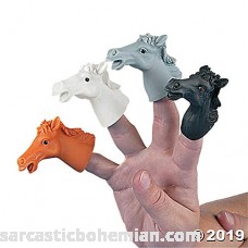 Fun Express Vinyl Horse Finger Puppets Toys Character Toys Finger Puppets 12 Pieces B0037MJ3PG
